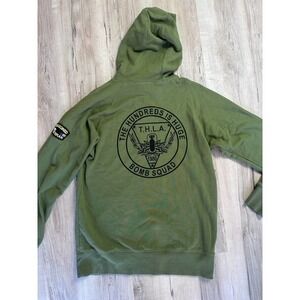 The hundreds is huge bomb squad zip up hoodie